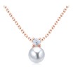 Charming Pearl Silver Necklaces SPE-5648